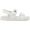 image:imageDREAM PAIRS Womens Comfortable Open Toe Flat Sandals Fashion One Band Summer Dessy SandalsWhite