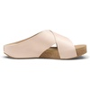 image:imageDREAM PAIRS Womens Cork Slide Sandals Slip On Open Toe Cute Platform Cross Flat Sandals For SummerPinkPu