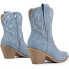 image:imageDREAM PAIRS Womens Cowboy Ankle Boots Western Booties Low Heel Pointed Toe Cowgirl BootsDenim Blue