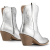 image:imageDREAM PAIRS Womens Cowboy Ankle Boots Western Booties Low Heel Pointed Toe Cowgirl BootsSilver
