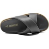 image:imageDREAM PAIRS Womens Crisscross Open Toe Slide Sandals Flat Comfort Slip on SandalsGreypu