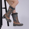 image:imageDREAM PAIRS Womens DP Warm Faux Fur Lined Mid Calf Winter Snow BootsKhaki