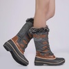 image:imageDREAM PAIRS Womens DP Warm Faux Fur Lined Mid Calf Winter Snow BootsKhaki