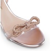 image:imageDREAM PAIRS Womens Double Bowknots Crystal Sandals Low Chunky Heels Clear Slingback Dress Shoes for Wedding Bridal PartyChampagne