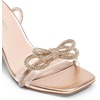image:imageDREAM PAIRS Womens Dress Sandals for Party Wedding with Double Bowknots Heels Open Square Toe Ankle Strap Crystal Rhinestone ShoesChampagnepu