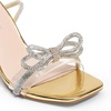 image:imageDREAM PAIRS Womens Dress Sandals for Party Wedding with Double Bowknots Heels Open Square Toe Ankle Strap Crystal Rhinestone ShoesGoldpat
