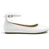 image:imageDREAM PAIRS Womens Dressy Ballet Flats Shoes Round Toe Comfortable Ankle Strap Patent Ballerina Flats ShoesWhite