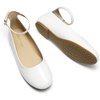 image:imageDREAM PAIRS Womens Dressy Ballet Flats Shoes Round Toe Comfortable Ankle Strap Patent Ballerina Flats ShoesWhite