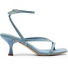 image:imageDREAM PAIRS Womens Dressy Kitten Heel Sandals Sylvestra Strappy Open Square Toe Heels with Ankle Strap for Wedding Guest Parties and Special OccasionsDenim Blue