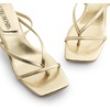 image:imageDREAM PAIRS Womens Dressy Kitten Heel Sandals Sylvestra Strappy Open Square Toe Heels with Ankle Strap for Wedding Guest Parties and Special OccasionsGoldpu