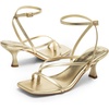 image:imageDREAM PAIRS Womens Dressy Kitten Heel Sandals Sylvestra Strappy Open Square Toe Heels with Ankle Strap for Wedding Guest Parties and Special OccasionsGoldpu