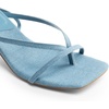 image:imageDREAM PAIRS Womens Dressy Kitten Heel Sandals Sylvestra Strappy Open Square Toe Heels with Ankle Strap for Wedding Guest Parties and Special OccasionsDenim Blue