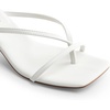 image:imageDREAM PAIRS Womens Dressy Kitten Heel Sandals Sylvestra Strappy Open Square Toe Heels with Ankle Strap for Wedding Guest Parties and Special OccasionsWhitepu