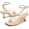image:imageDREAM PAIRS Womens Dressy Kitten Heel Sandals Sylvestra Strappy Open Square Toe Heels with Ankle Strap for Wedding Guest Parties and Special OccasionsNudepu
