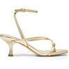 image:imageDREAM PAIRS Womens Dressy Kitten Heel Sandals Sylvestra Strappy Open Square Toe Heels with Ankle Strap for Wedding Guest Parties and Special OccasionsGoldpu