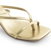 image:imageDREAM PAIRS Womens Dressy Kitten Heel Sandals Sylvestra Strappy Open Square Toe Heels with Ankle Strap for Wedding Guest Parties and Special OccasionsGoldpu
