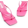 image:imageDREAM PAIRS Womens Dressy Kitten Heel Sandals Sylvestra Strappy Open Square Toe Heels with Ankle Strap for Wedding Guest Parties and Special OccasionsHot Pinkpu