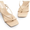 image:imageDREAM PAIRS Womens Dressy Kitten Heel Sandals Sylvestra Strappy Open Square Toe Heels with Ankle Strap for Wedding Guest Parties and Special OccasionsNudepu