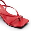 image:imageDREAM PAIRS Womens Dressy Kitten Heel Sandals Sylvestra Strappy Open Square Toe Heels with Ankle Strap for Wedding Guest Parties and Special OccasionsRedpu