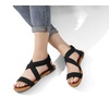 image:imageDREAM PAIRS Womens Elastic Ankle Strap Flat Sandals Summer Dressy Shoes Cute Strappy Gladiator SandalsBlack