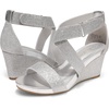 image:imageDREAM PAIRS Womens Elastic Ankle Strap Wedge SandalsSilverGlitter