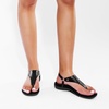 image:imageDREAM PAIRS Womens Flat Sandals Arch Support Orthopedic Comfortable Soft Cushion Summer TStrap Walking Thong SandalsAll Black