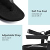 image:imageDREAM PAIRS Womens Flat Sandals Arch Support Orthopedic Comfortable Soft Cushion Summer TStrap Walking Thong SandalsAll Black