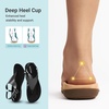 image:imageDREAM PAIRS Womens Flat Sandals Arch Support Orthopedic Comfortable Soft Cushion Summer TStrap Walking Thong SandalsAll Black
