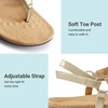 image:imageDREAM PAIRS Womens Flat Sandals Arch Support Orthopedic Comfortable Soft Cushion Summer TStrap Walking Thong SandalsGoldpu