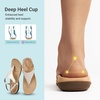 image:imageDREAM PAIRS Womens Flat Sandals Arch Support Orthopedic Comfortable Soft Cushion Summer TStrap Walking Thong SandalsNude