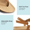 image:imageDREAM PAIRS Womens Flat Sandals Arch Support Orthopedic Comfortable Soft Cushion Summer TStrap Walking Thong SandalsTanpu