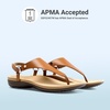 image:imageDREAM PAIRS Womens Flat Sandals Arch Support Orthopedic Comfortable Soft Cushion Summer TStrap Walking Thong SandalsTanpu
