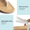 image:imageDREAM PAIRS Womens Flat Sandals Arch Support Orthopedic Comfortable Soft Cushion Summer TStrap Walking Thong SandalsWhite
