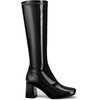 image:imageDREAM PAIRS Womens Gogo Boots Square Toe Chunky Wide Calf Knee High BootsBlackPatentPu