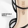 image:imageDREAM PAIRS Womens Heels Chunky Block Strappy Square Open Toe Ankle Buckle 315 Inch Heeled Sandals Wedding Party Dress Prom ShoesBlack