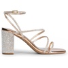 image:imageDREAM PAIRS Womens Heels Chunky Block Strappy Square Open Toe Ankle Buckle 315 Inch Heeled Sandals Wedding Party Dress Prom ShoesRose Goldrhinestone
