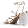 image:imageDREAM PAIRS Womens Heels Chunky Block Strappy Square Open Toe Ankle Buckle 315 Inch Heeled Sandals Wedding Party Dress Prom ShoesRose Goldrhinestone