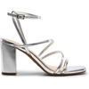 image:imageDREAM PAIRS Womens Heels Chunky Block Strappy Square Open Toe Ankle Buckle 315 Inch Heeled Sandals Wedding Party Dress Prom ShoesSilverpu