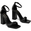image:imageDREAM PAIRS Womens Heels For Women Braided Open Toe Ankle Strap High Block Chunky Heel Sandals Party Wedding Dress Pumps ShoesBlack