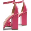 image:imageDREAM PAIRS Womens Heels For Women Braided Open Toe Ankle Strap High Block Chunky Heel Sandals Party Wedding Dress Pumps ShoesHot Pink