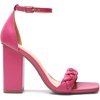 image:imageDREAM PAIRS Womens Heels For Women Braided Open Toe Ankle Strap High Block Chunky Heel Sandals Party Wedding Dress Pumps ShoesHot Pink