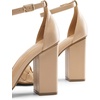 image:imageDREAM PAIRS Womens Heels For Women Braided Open Toe Ankle Strap High Block Chunky Heel Sandals Party Wedding Dress Pumps ShoesNude