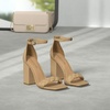 image:imageDREAM PAIRS Womens Heels For Women Braided Open Toe Ankle Strap High Block Chunky Heel Sandals Party Wedding Dress Pumps ShoesNude