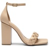 image:imageDREAM PAIRS Womens Heels For Women Braided Open Toe Ankle Strap High Block Chunky Heel Sandals Party Wedding Dress Pumps ShoesNude