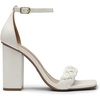 image:imageDREAM PAIRS Womens Heels For Women Braided Open Toe Ankle Strap High Block Chunky Heel Sandals Party Wedding Dress Pumps ShoesWhite