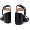 image:imageDREAM PAIRS Womens High Chunky Heels Square Toe Block Ankle Strap 3 inch Comfortable Heeled Sandals For Formal Wedding Party DressBlack