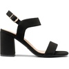 image:imageDREAM PAIRS Womens High Chunky Heels Square Toe Block Ankle Strap 3 inch Comfortable Heeled Sandals For Formal Wedding Party DressBlacknubuck