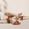 image:imageDREAM PAIRS Womens High Chunky Heels Square Toe Block Ankle Strap 3 inch Comfortable Heeled Sandals For Formal Wedding Party DressBrown
