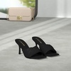 image:imageDREAM PAIRS Womens High Stilettos Heels Mules Open Square Toe Slip On Comfort Sexy Dress Pumps Sandals Fashion Casual Prom Dress ShoesBlack