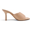 image:imageDREAM PAIRS Womens High Stilettos Heels Mules Open Square Toe Slip On Comfort Sexy Dress Pumps Sandals Fashion Casual Prom Dress ShoesNude